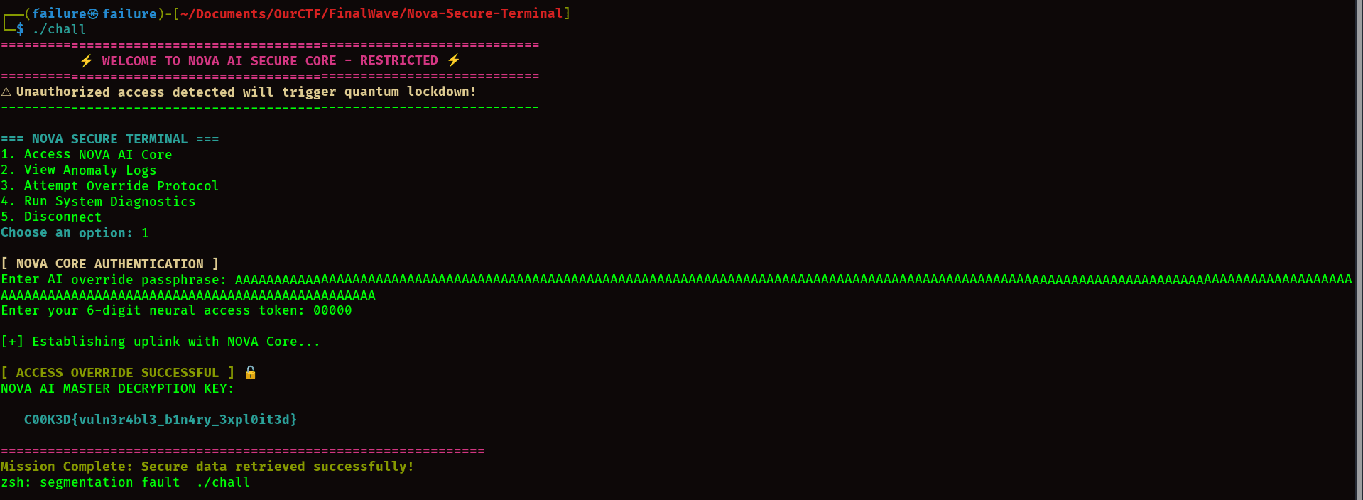Nova Secure Terminal